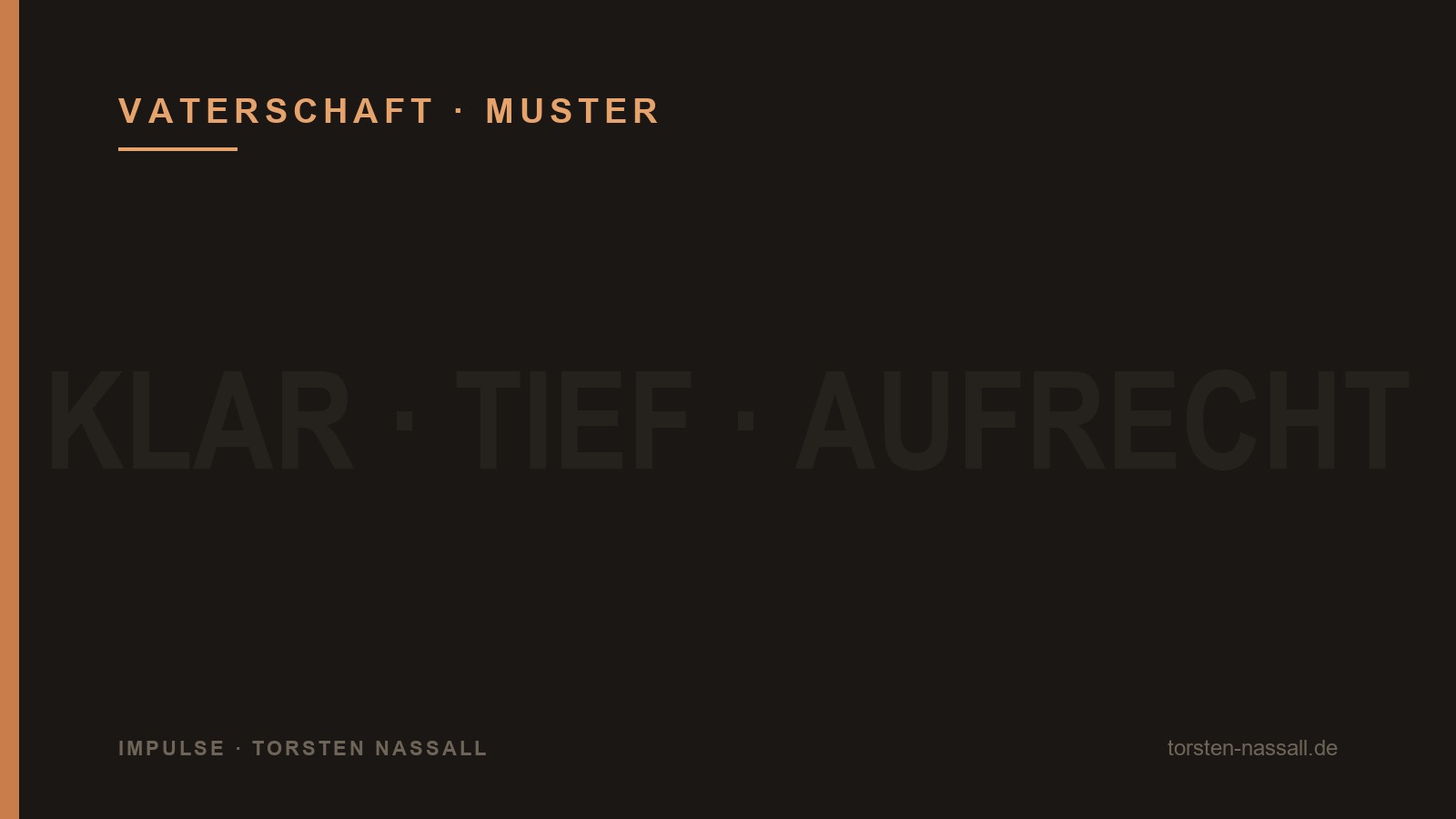 Vater werden, ohne der eigene Vater zu werden