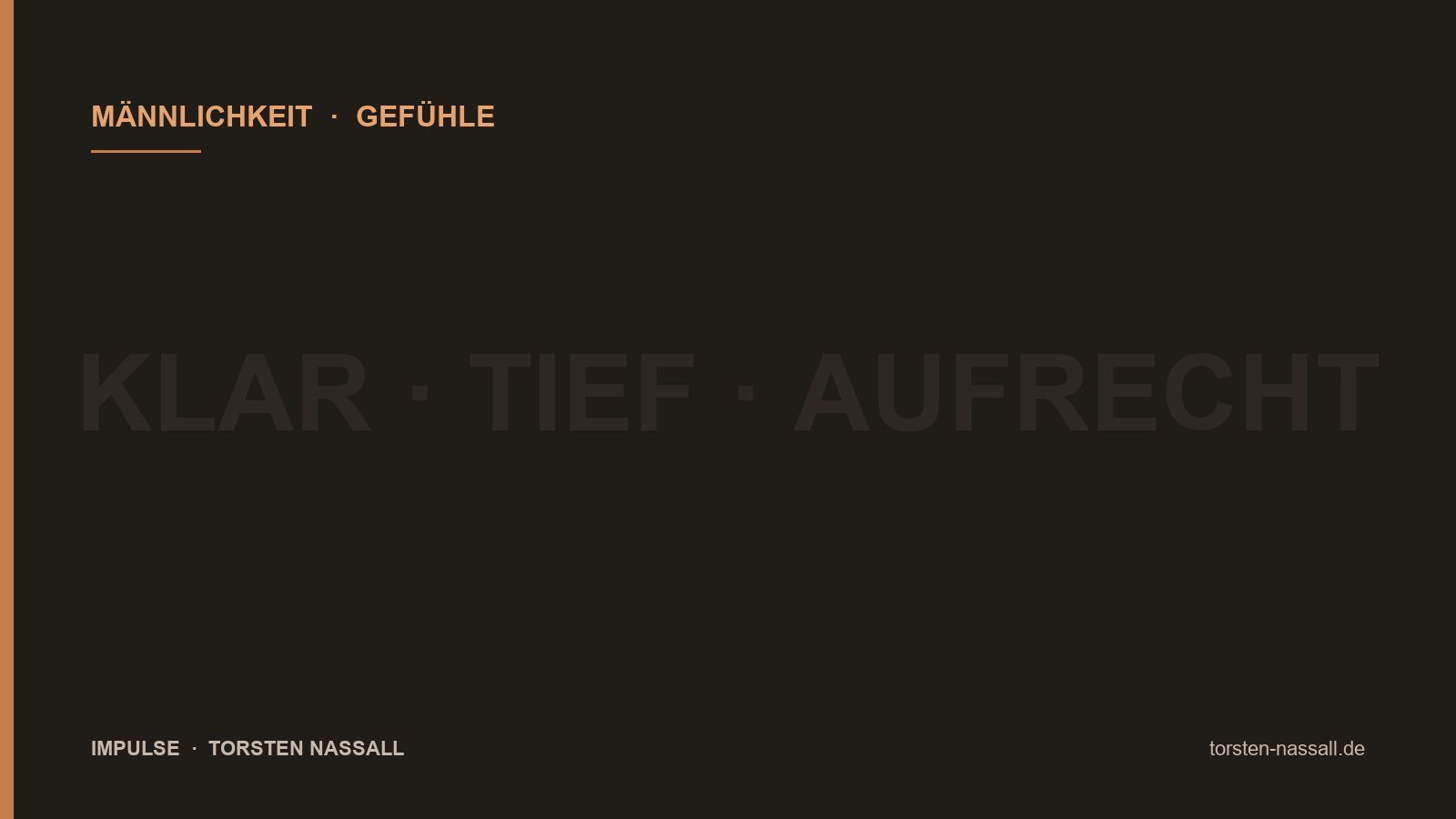 Gefühle unterdrücken: Warum Männer nicht fühlen wollen